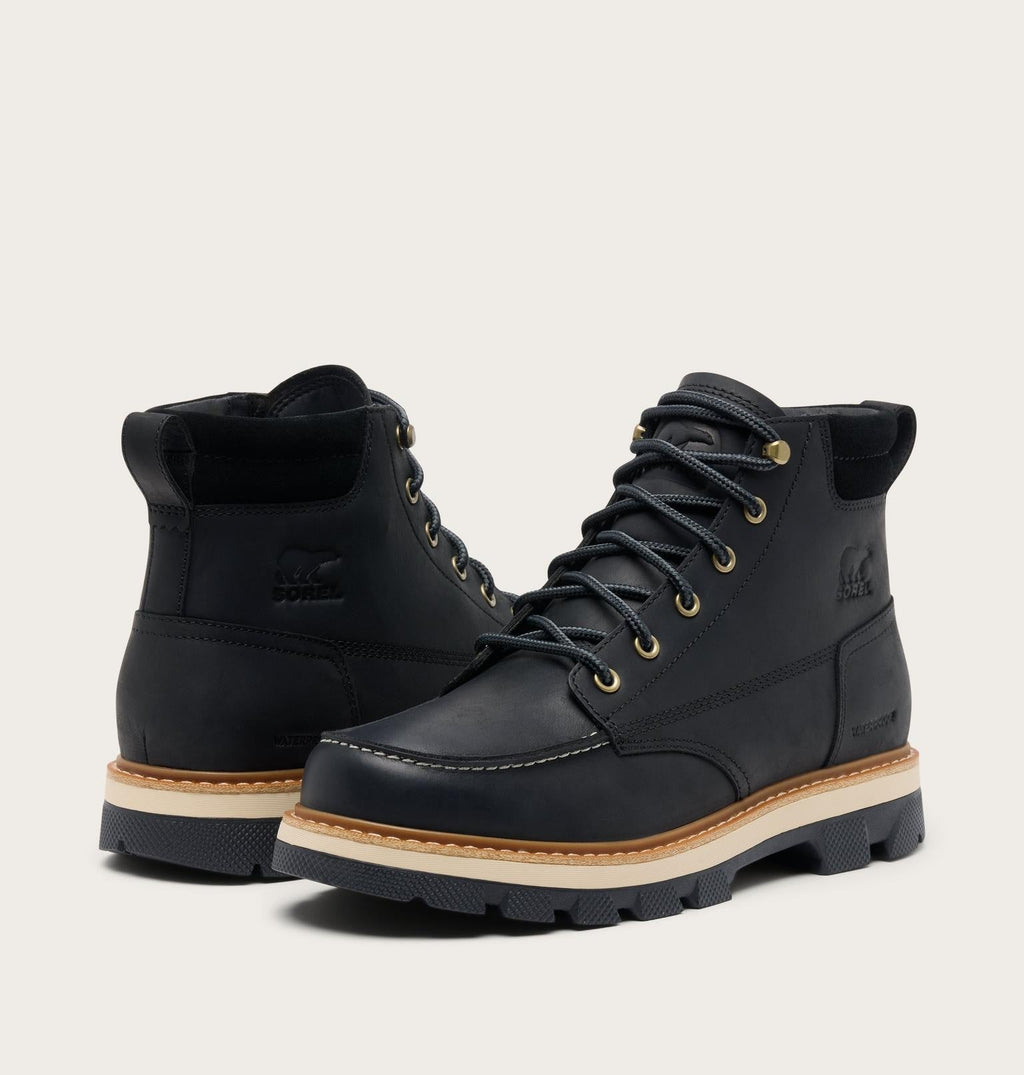 Lark-47™ Moc Toe Men's Waterproof Boot - Black, Bleached Ceramic