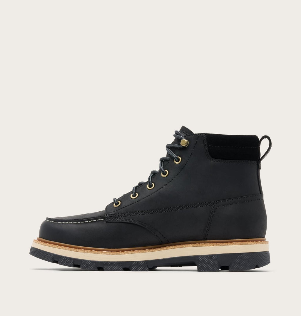 Lark-47™ Moc Toe Men's Waterproof Boot - Black, Bleached Ceramic
