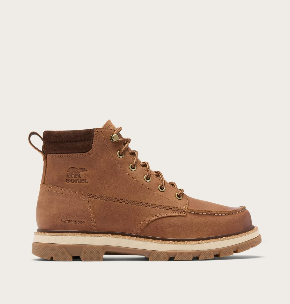 Lark-47™ Moc Toe Men's Waterproof Boot - Velvet Tan, Tobacco
