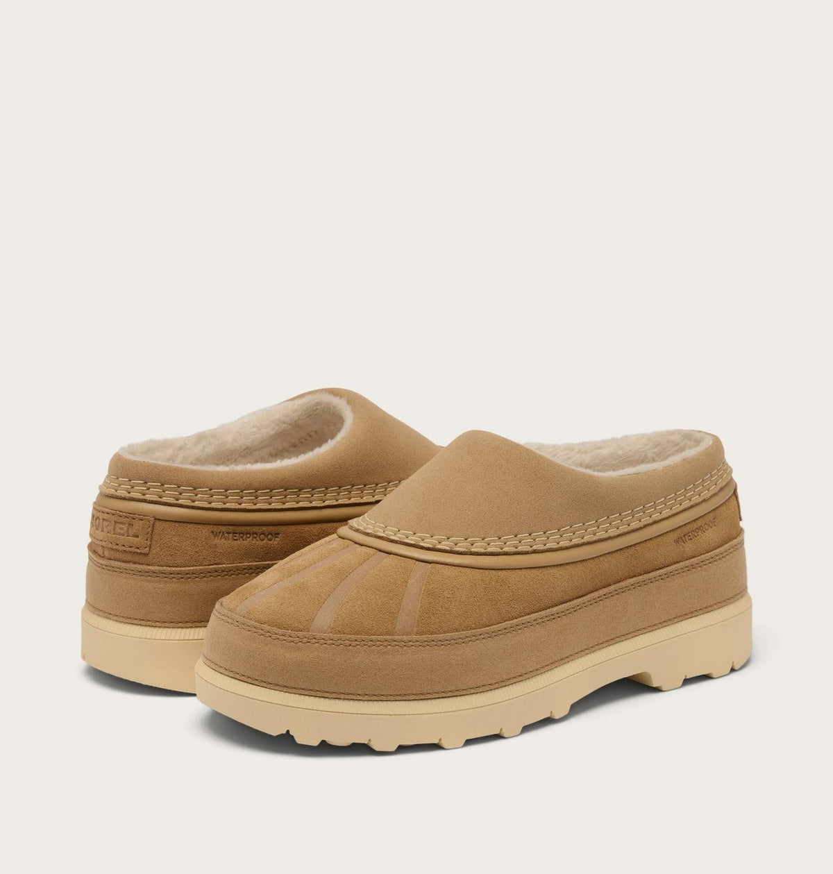 Big Kids Ambler Fireside Waterproof Clog - Caribou Buff, Caribou Beige
