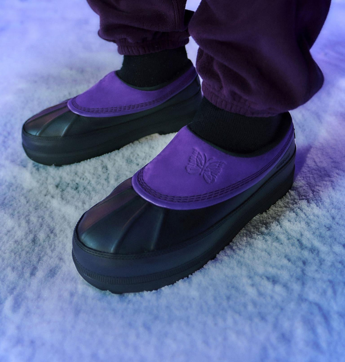 SOREL X NEEDLES Ambler Waterproof Clog - Ultra Violet, Black