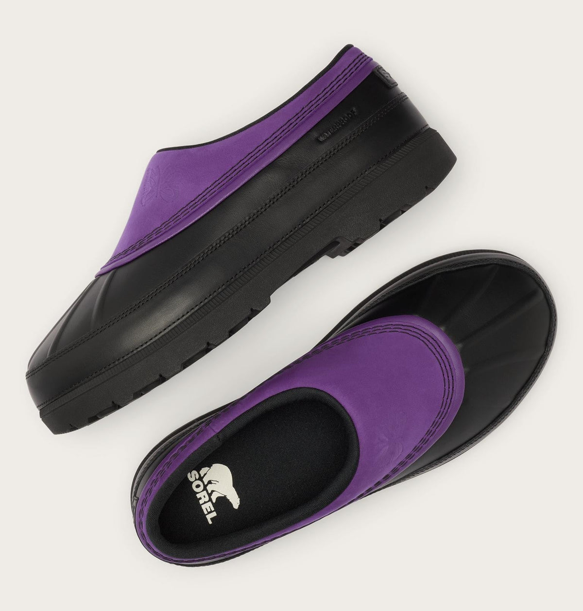 SOREL X NEEDLES Ambler Waterproof Clog - Ultra Violet, Black