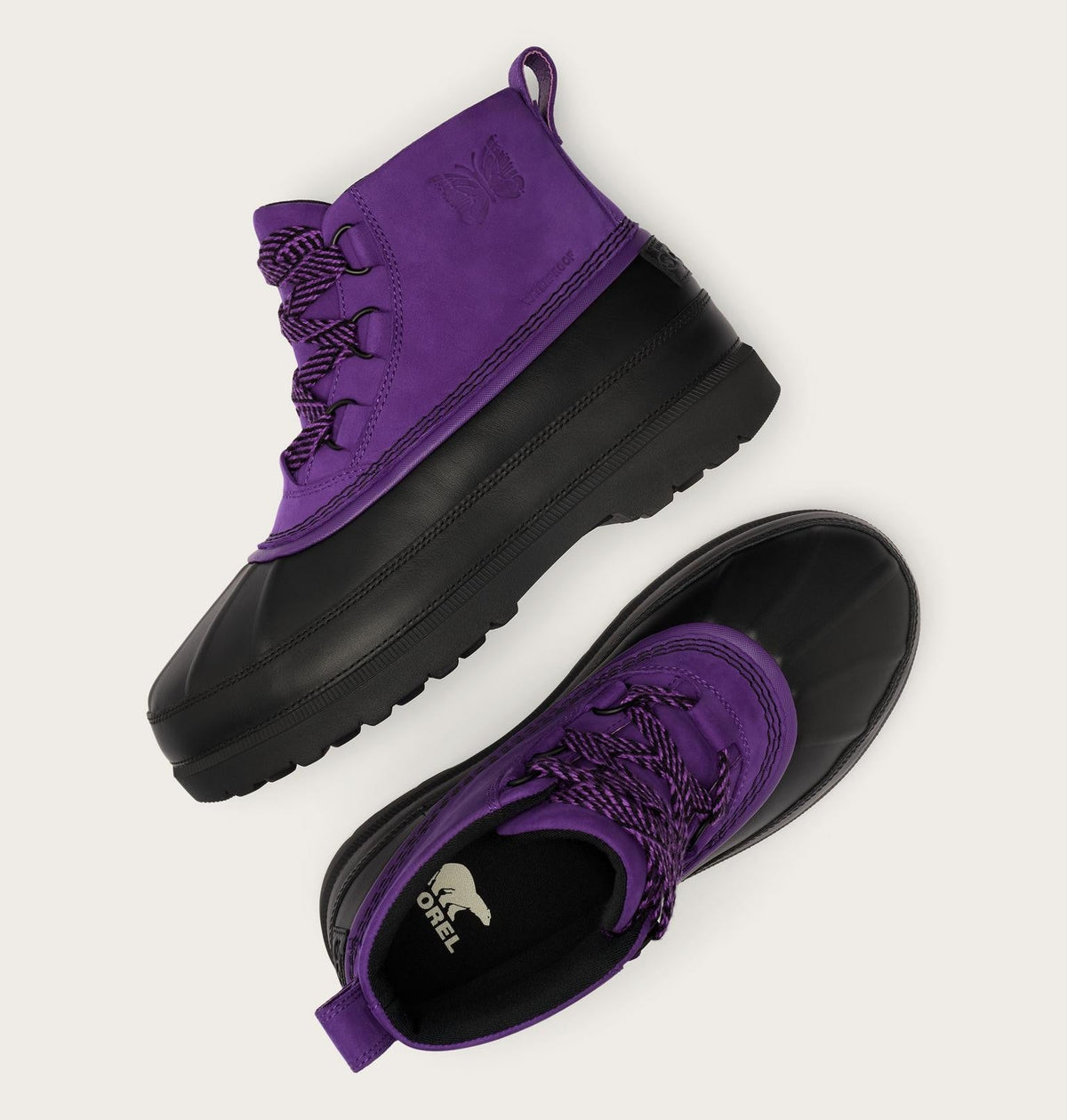 SOREL X NEEDLES Ambler Chukka Waterproof Boot - Ultra Violet, Black