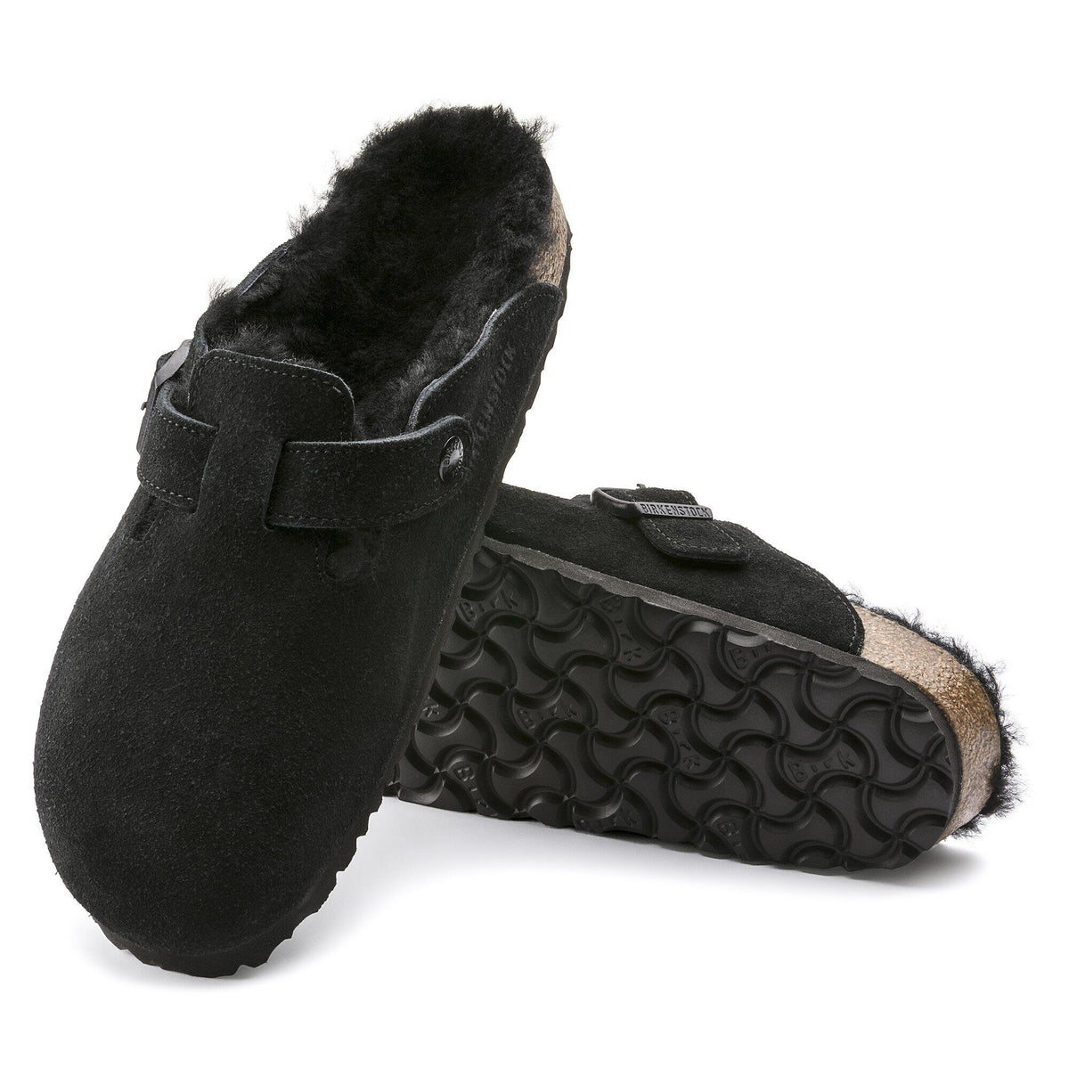 Boston Shearling Suede Leather - Black