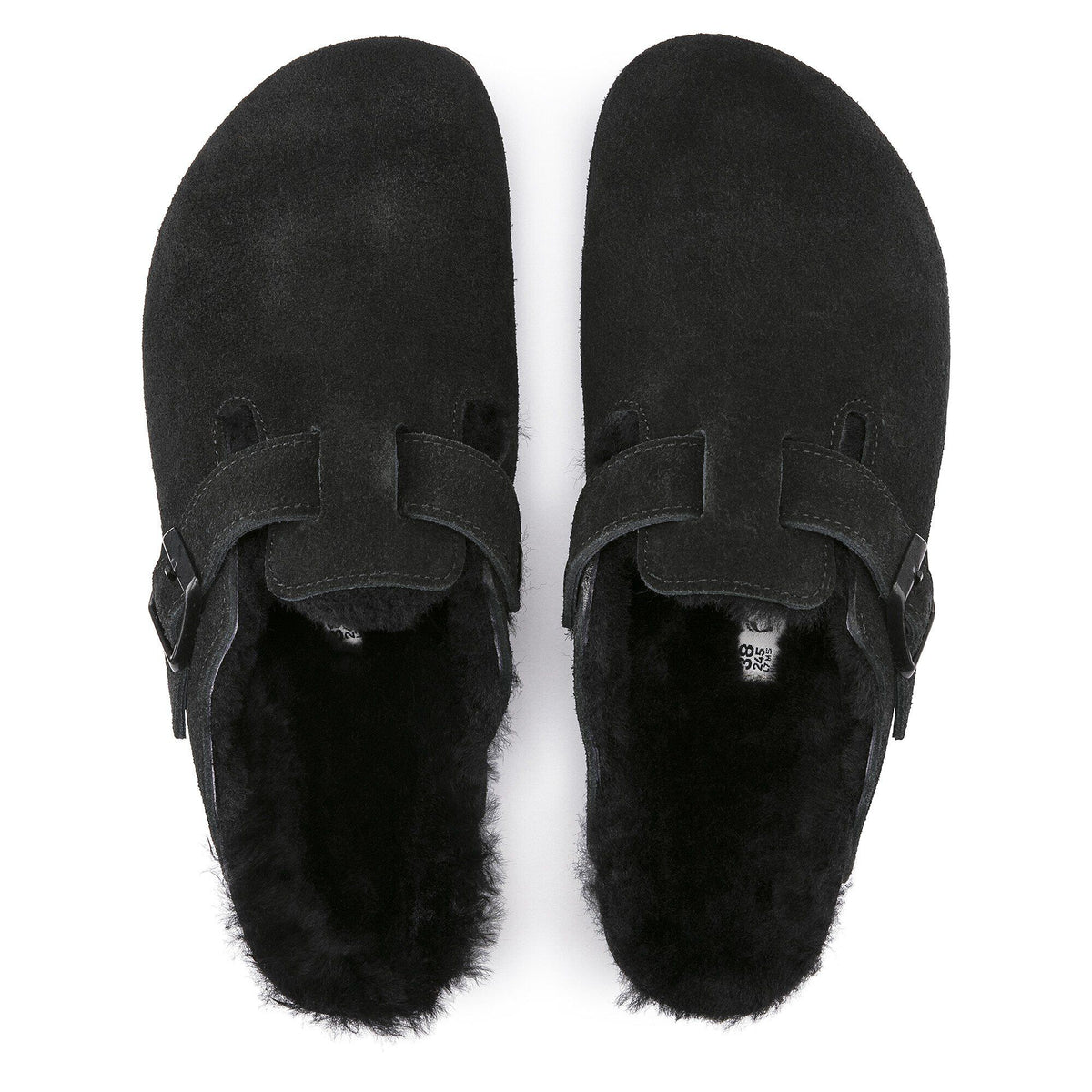 Boston Shearling Suede Leather - Black