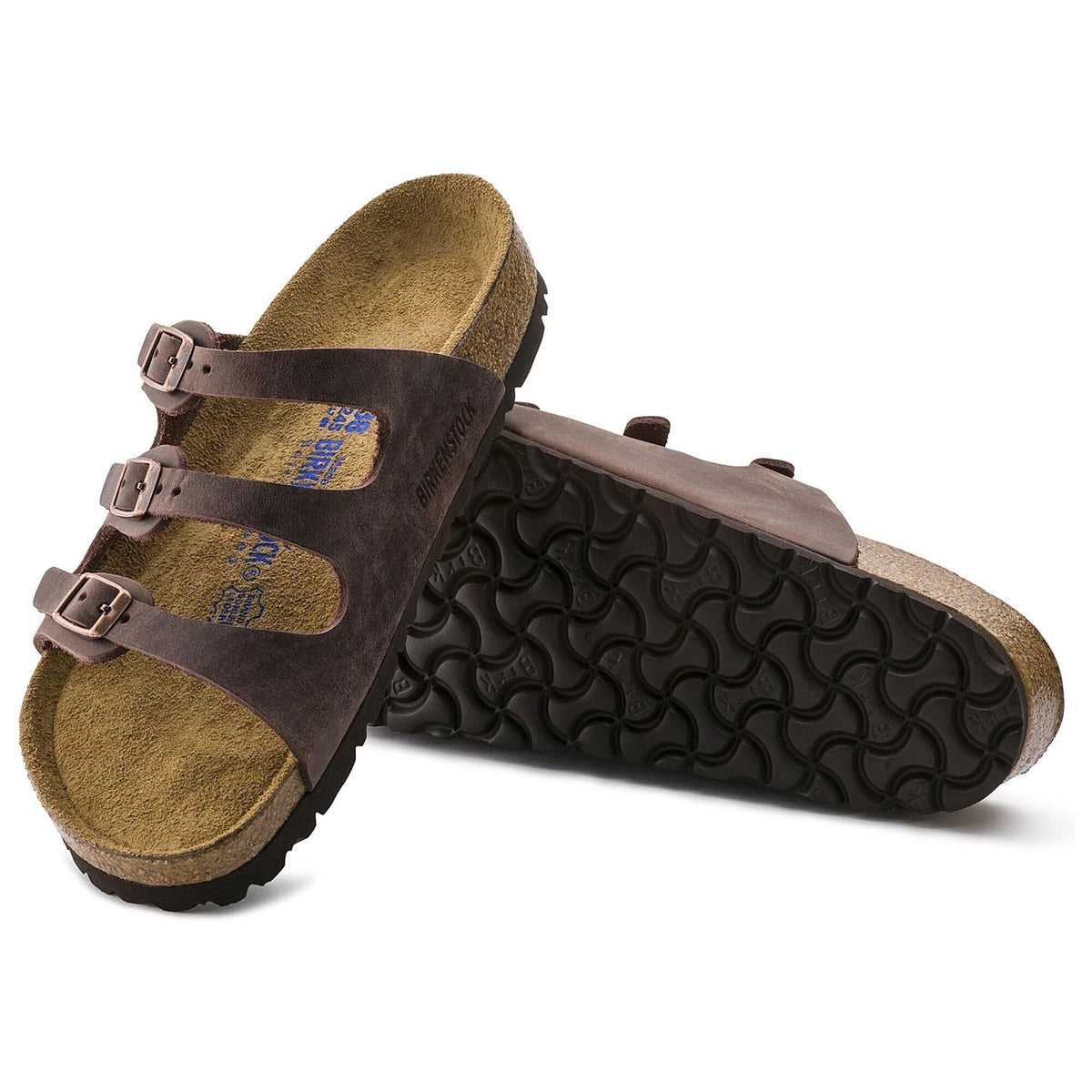 Florida Soft Footbed Natural Leather Oiled - Habana