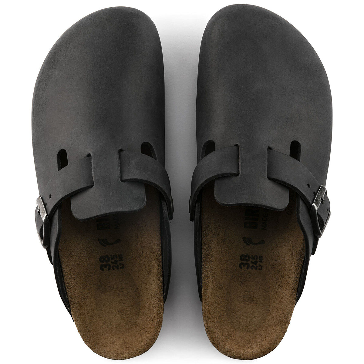 Boston Natural Leather Oiled - Black