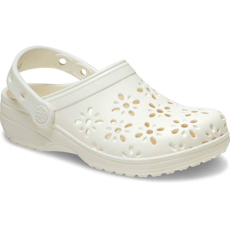 Kids' Classic Floral Cut-Out Clog - Chalk