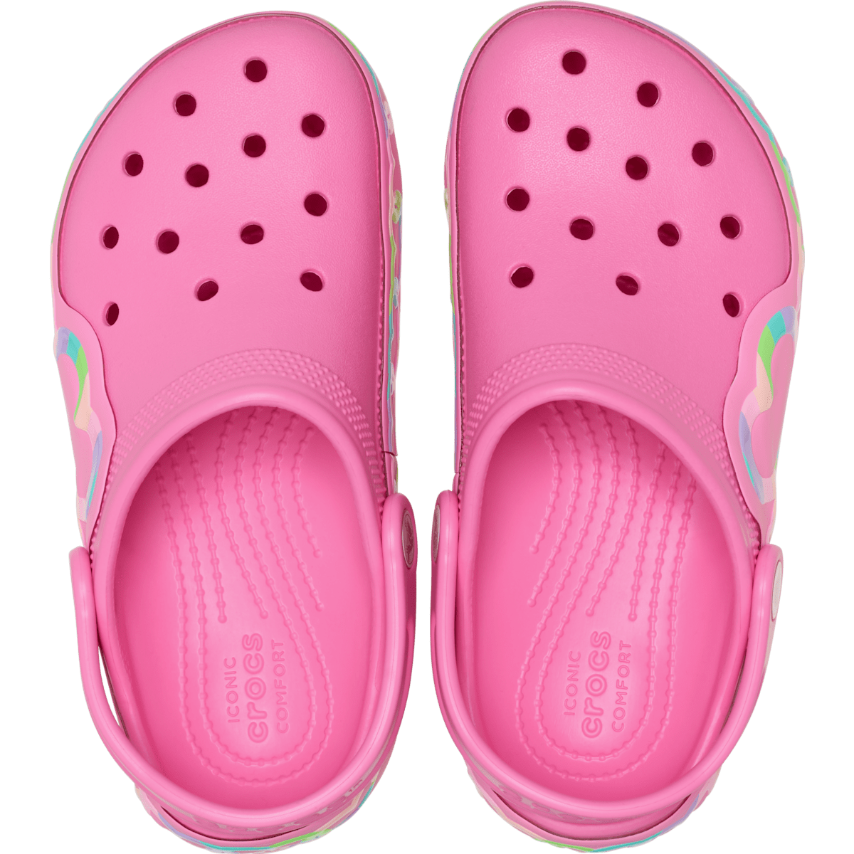 Kids' Classic Heart Lights Clog - Pink Lemonade