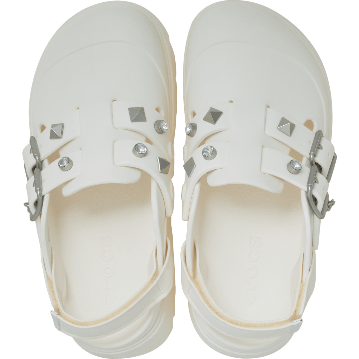 Loaferette Star Studded Clog - Chalk