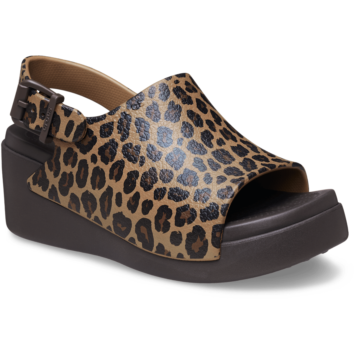 Dylan Platform Animal Slide - Leopard/Espresso