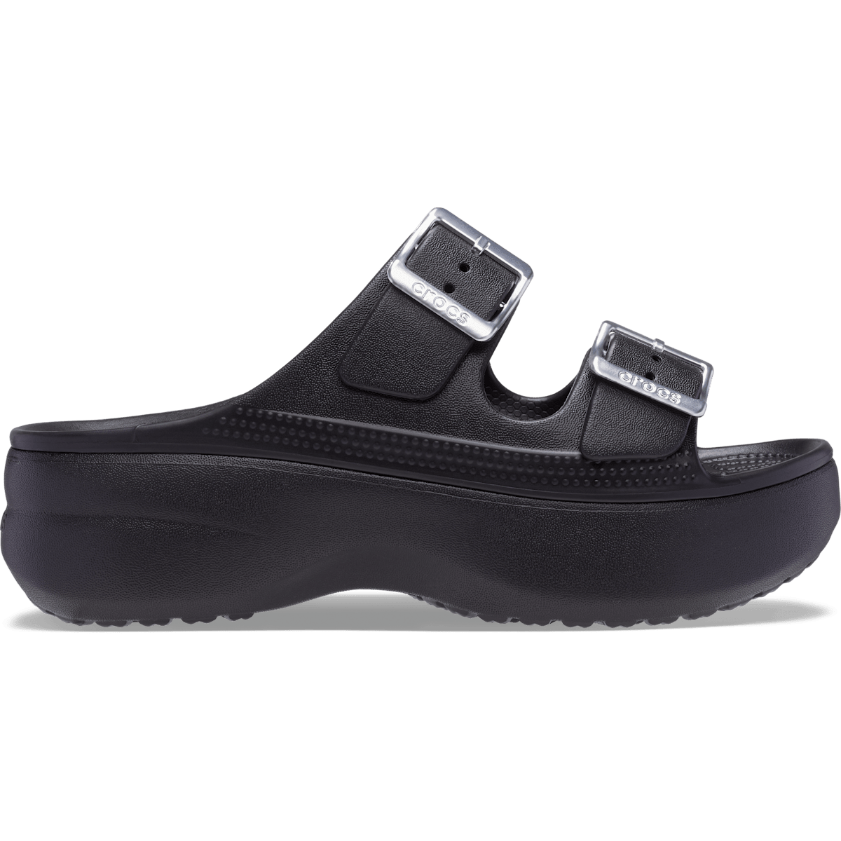 Women's Saturday Platform Metallic Buckle Sandal - Black / Silver