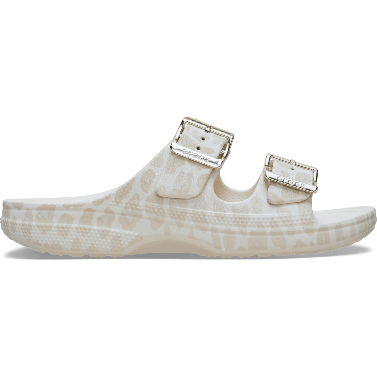 Saturday Metallic Buckle Animal Sandal - Almond Tint/Leopard