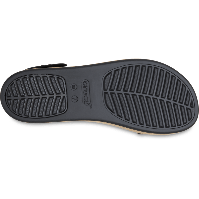 Brooklyn Low Wedge Cork Sandal - Black / Black