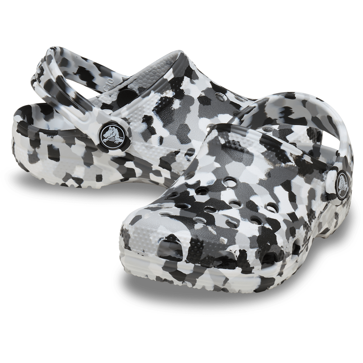 Toddler Classic Confetti Clog - Black / White