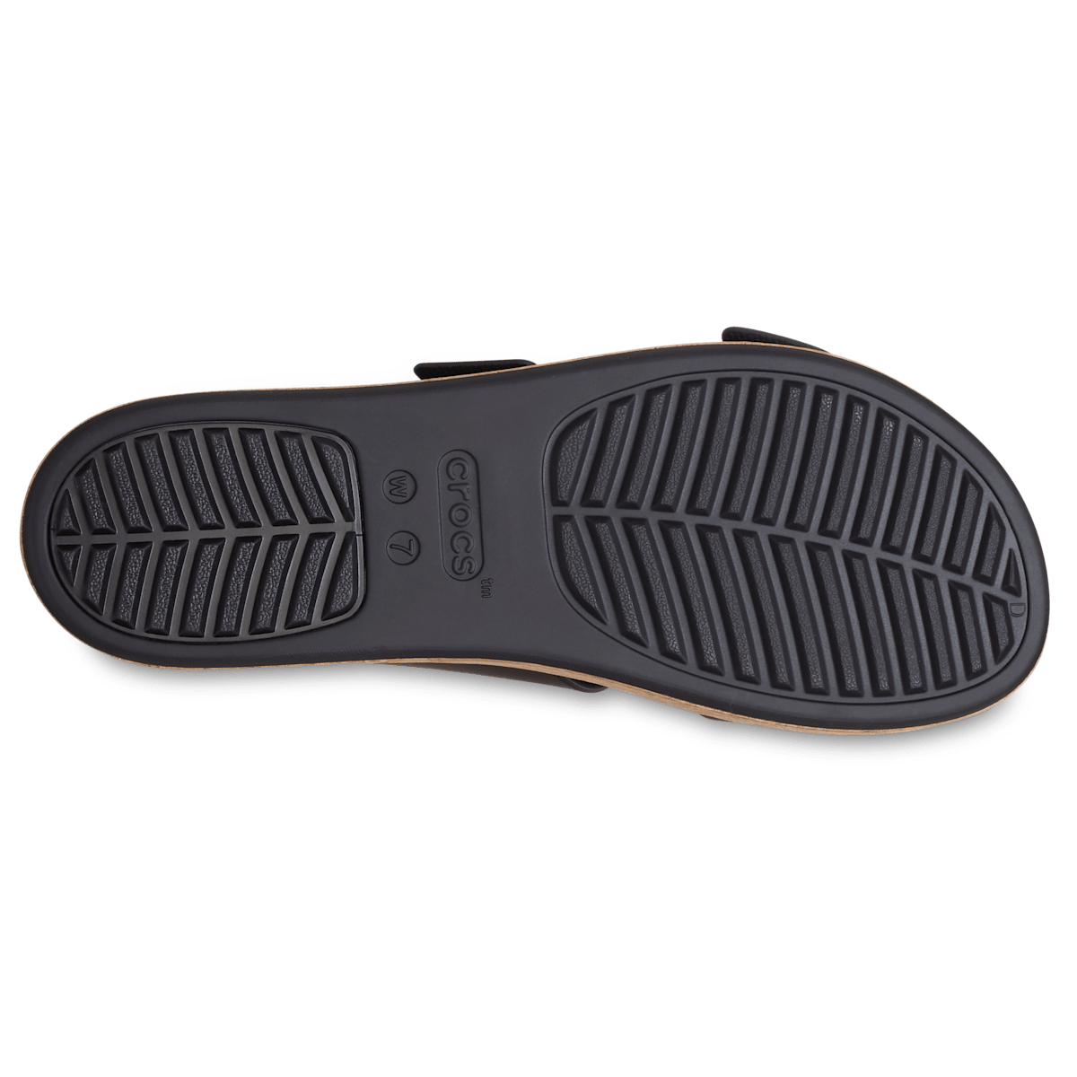 Brooklyn Buckle Low Wedge Cork Sandal - Black