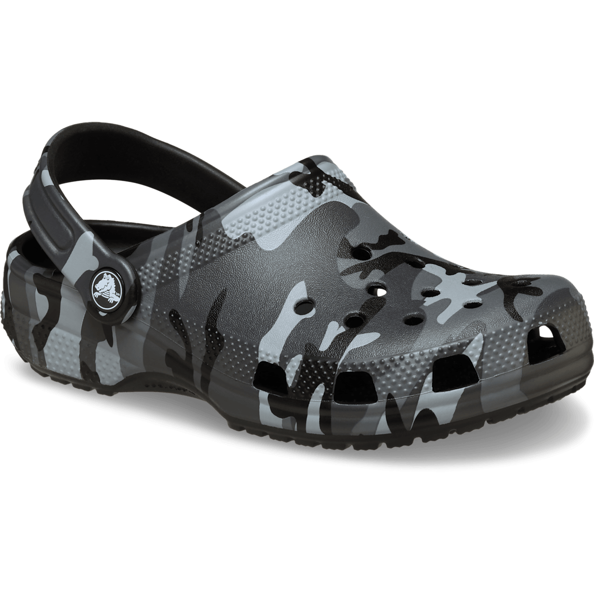 Kids' Classic Camouflage Clog - Black/Slate Grey