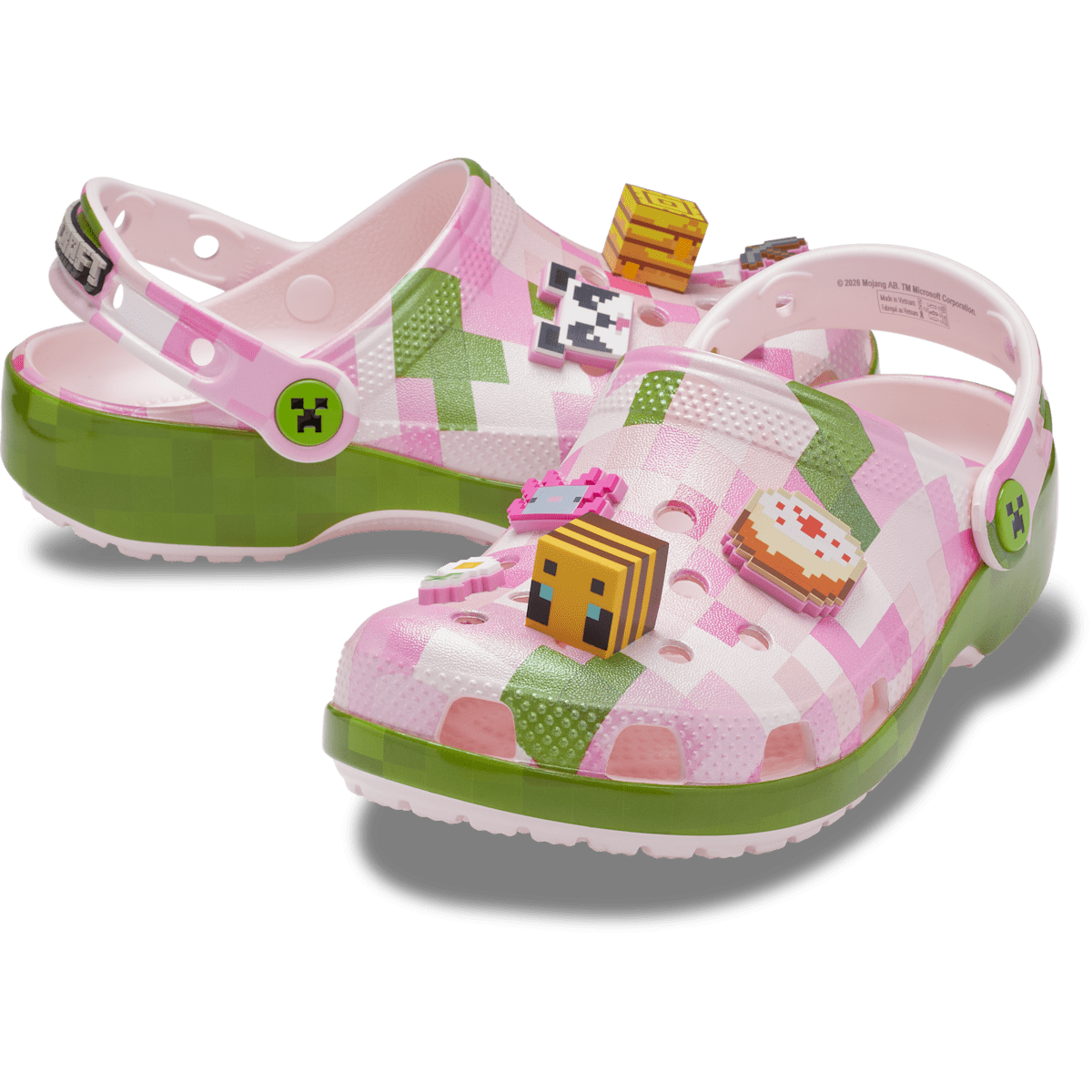 Kids’ Minecraft Pink Classic Clog - Multi