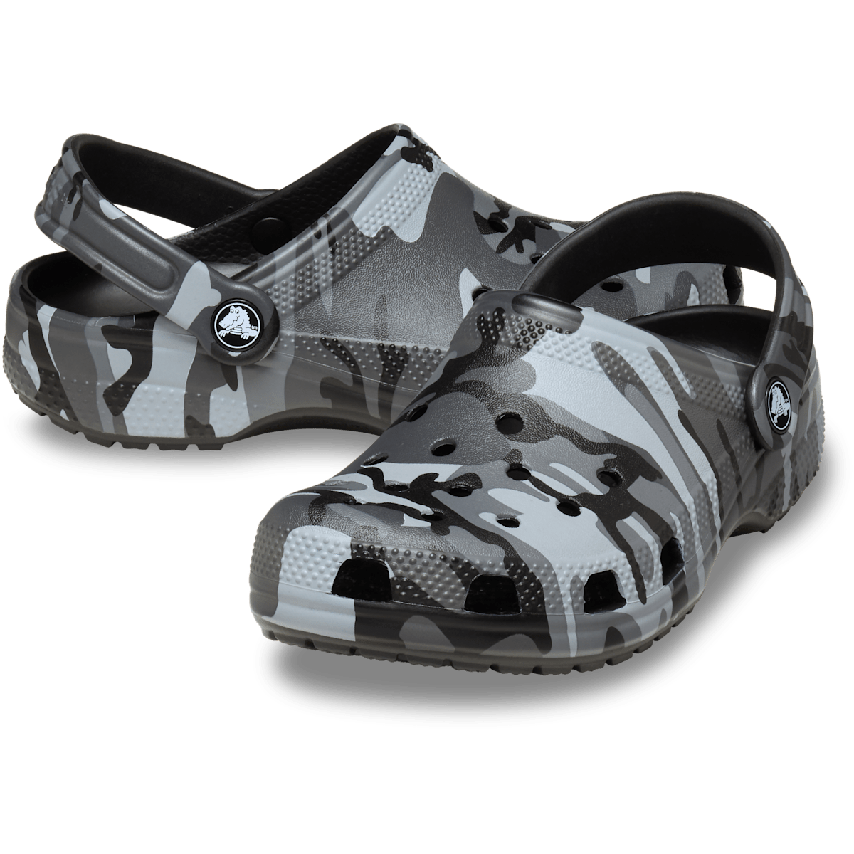Kids' Classic Camouflage Clog - Black/Slate Grey