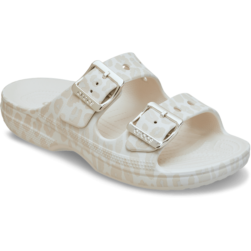 Saturday Metallic Buckle Animal Sandal - Almond Tint/Leopard