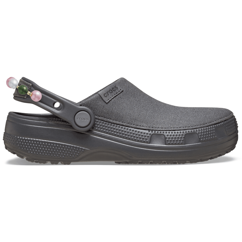 Crafted Pearl Chain Clog - Black Sand