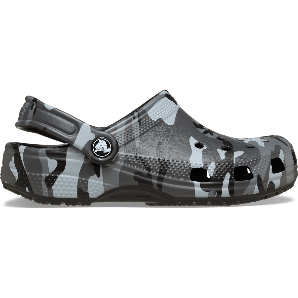 Kids' Classic Camouflage Clog - Black/Slate Grey