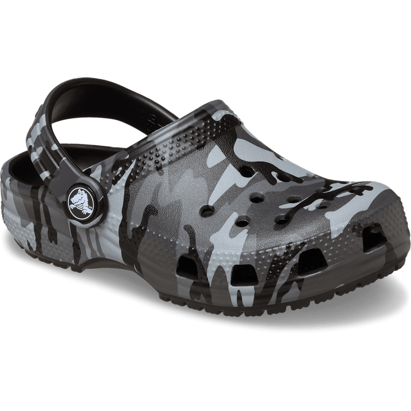 Toddler Classic Camouflage Clog - Black/Slate Grey