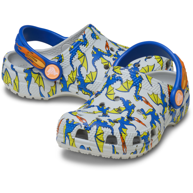 Toddler Classic Dragon Graphic Clog - Atmosphere