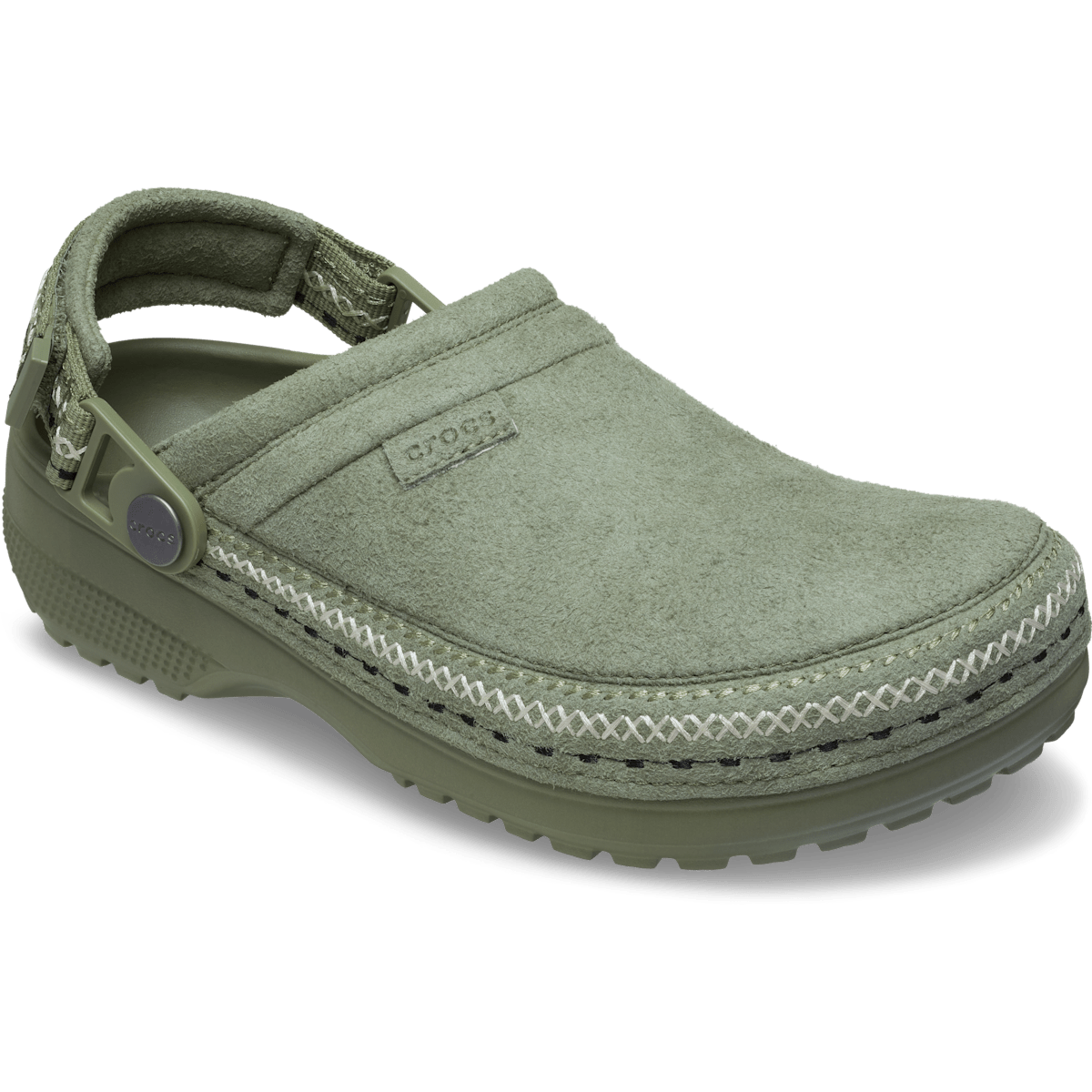 Crafted Vegan Suede Stitch Clog - Cargo