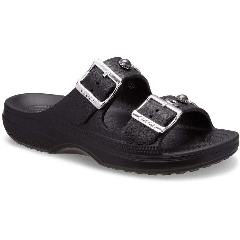 Saturday Embellished Sandal - Black / Silver