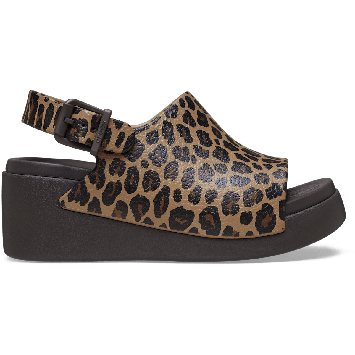 Dylan Platform Animal Slide - Leopard/Espresso