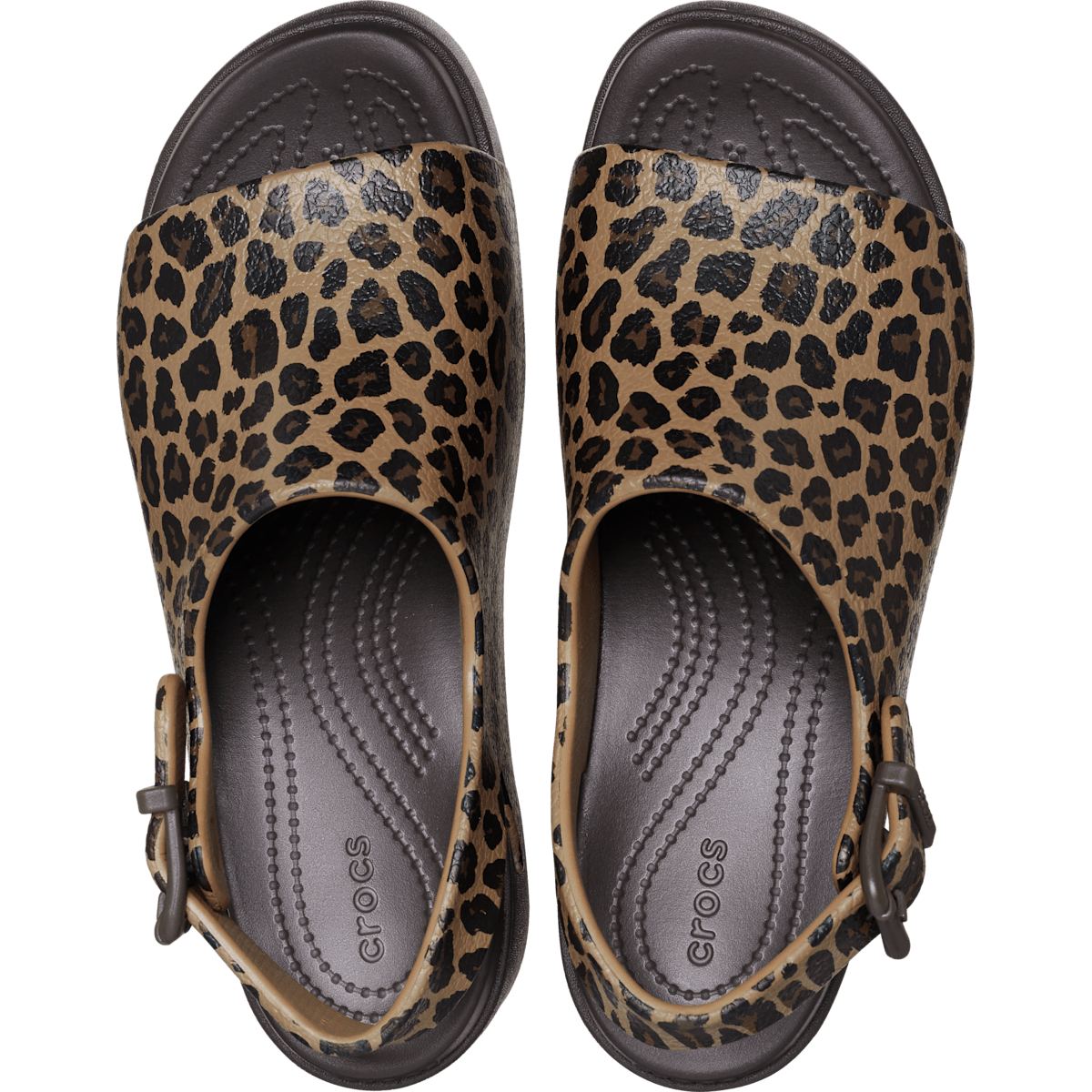 Dylan Platform Animal Slide - Leopard/Espresso