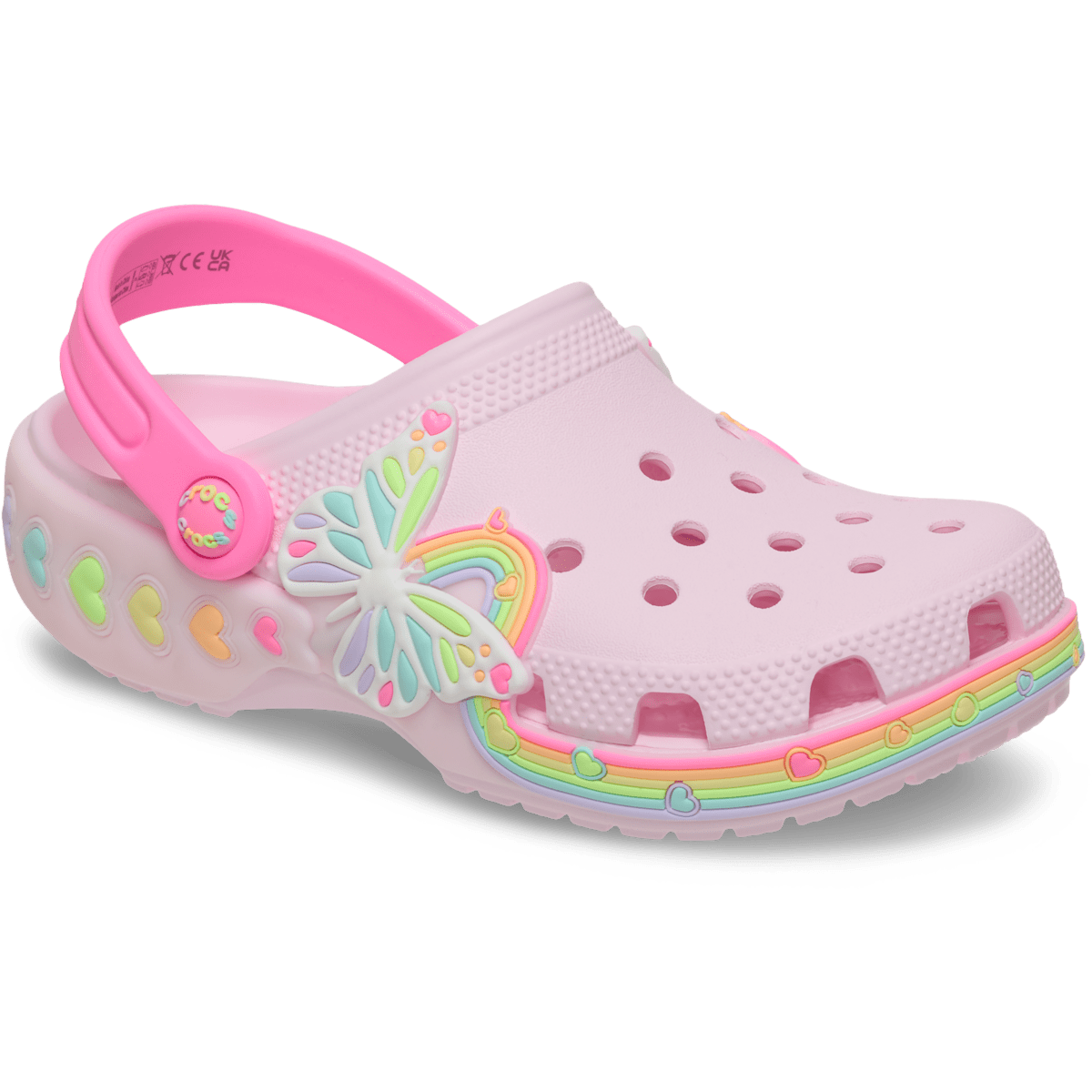 Kids' Classic Butterfly Lights Clog - Pink Milk