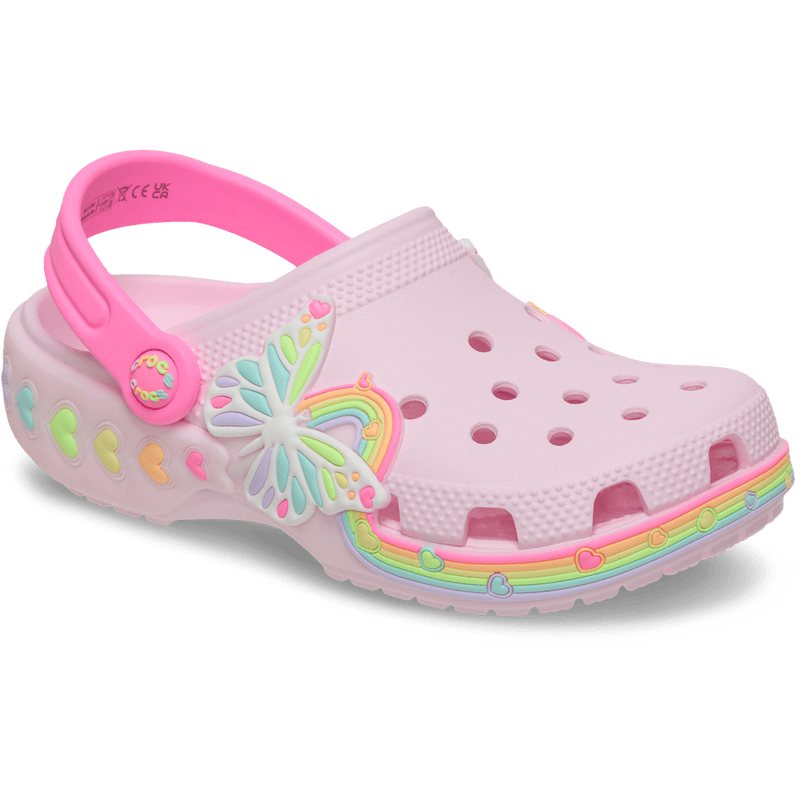 Kids' Classic Butterfly Lights Clog - Pink Milk