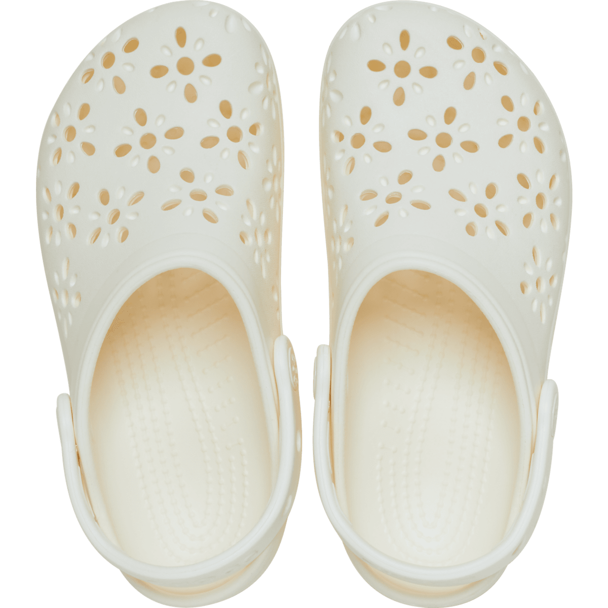 Kids' Classic Floral Cut-Out Clog - Chalk