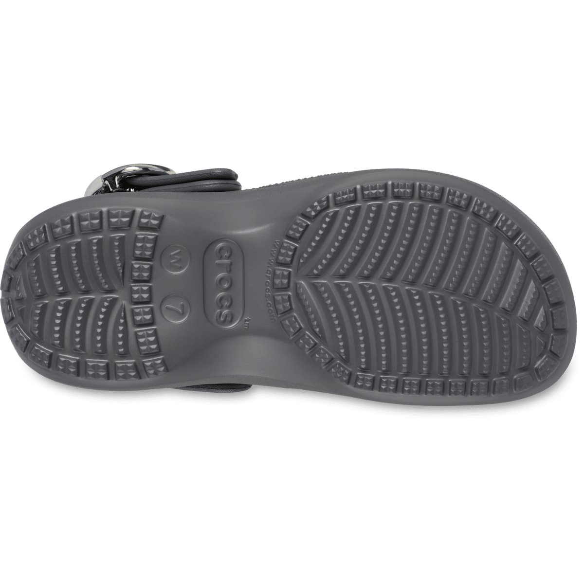 Classic Platform Dipped Buckle Clog - Carbon