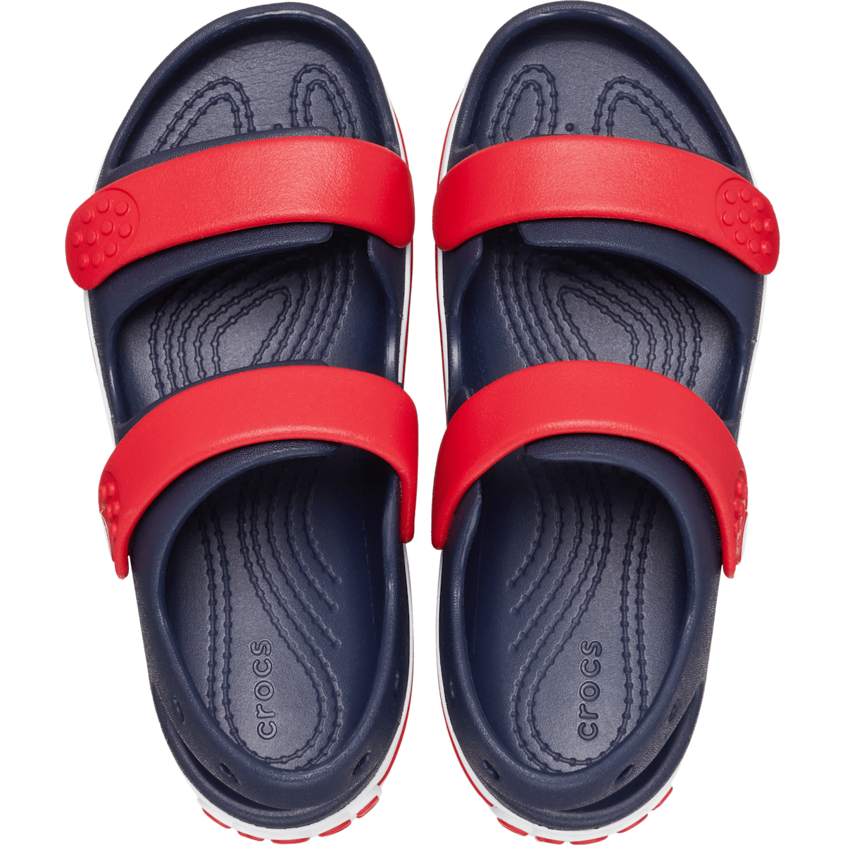 Toddler Crocband™ Cruiser Sandal - Navy / Varsity Red