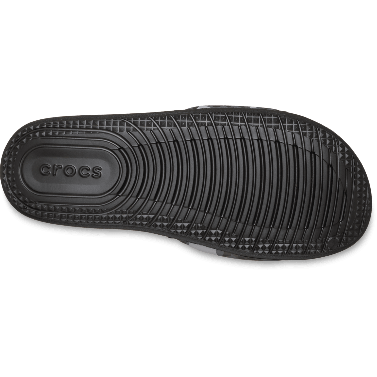 Men's Crocs All Day Camouflage Slide - Black / Grey