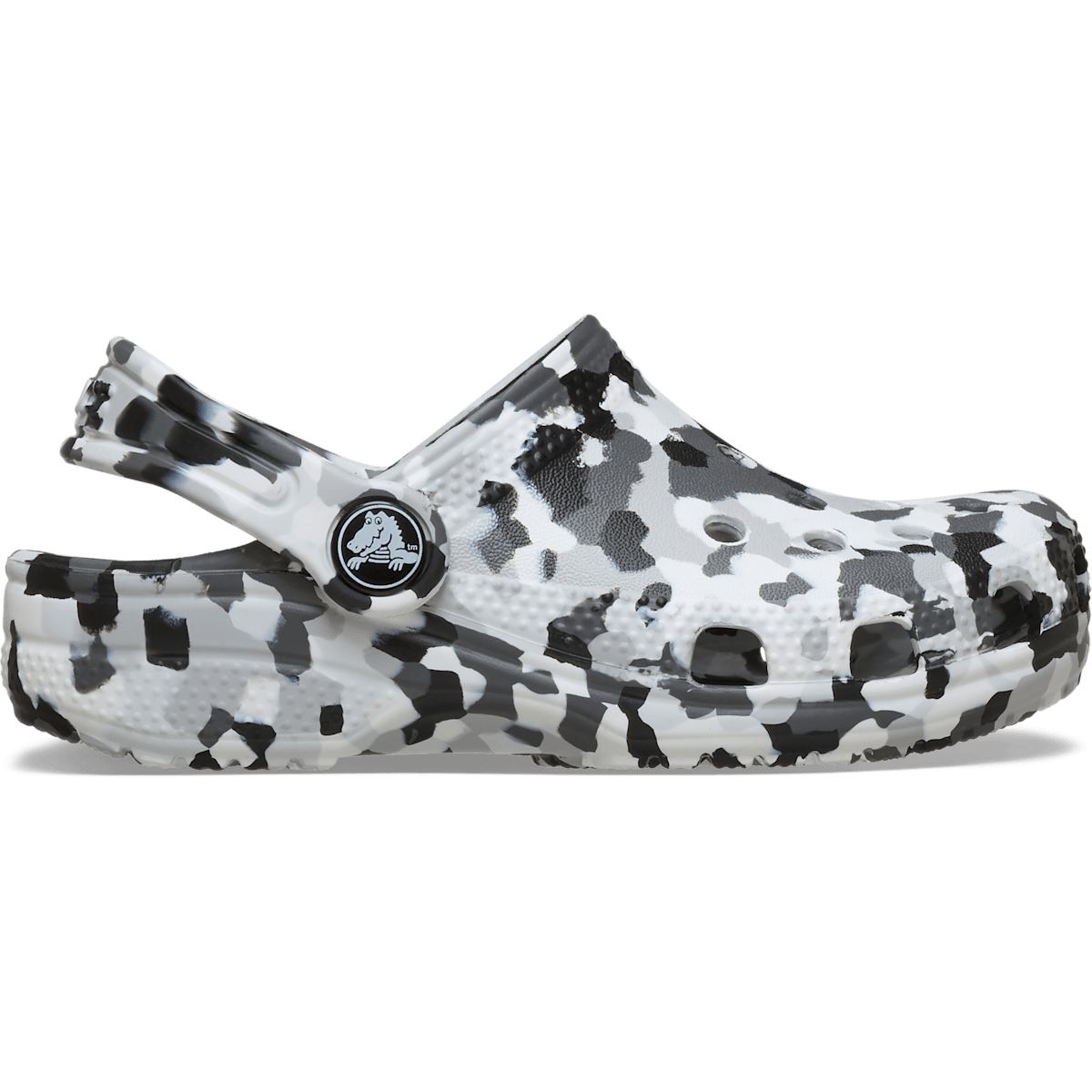 Toddler Classic Confetti Clog - Black / White