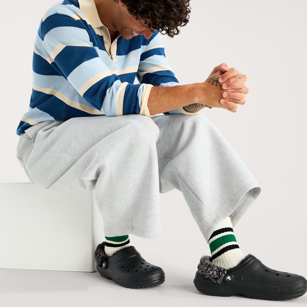 Classic Fleece Lined Clog - Black