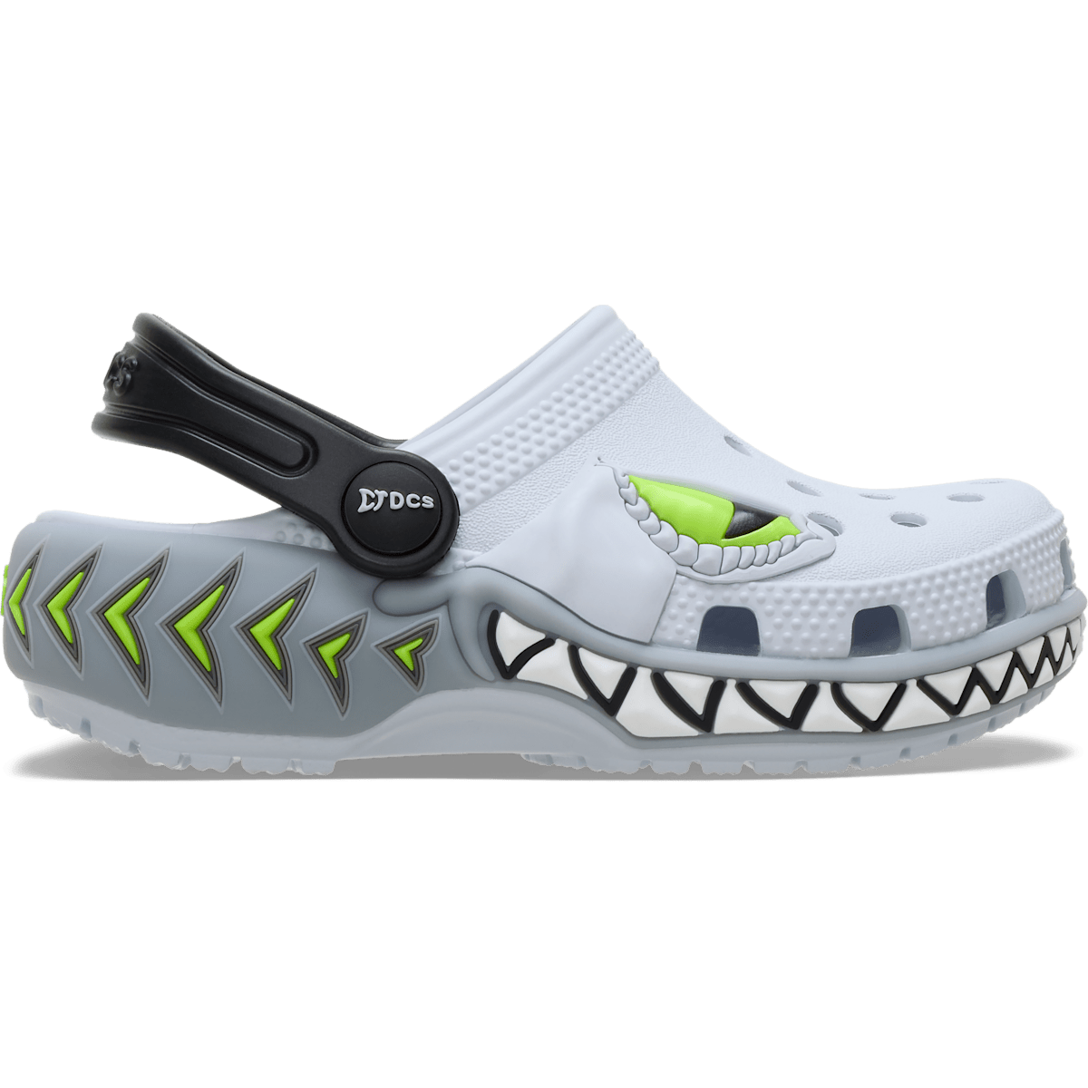 Toddlers Classic Creature Lights Clog - Steel