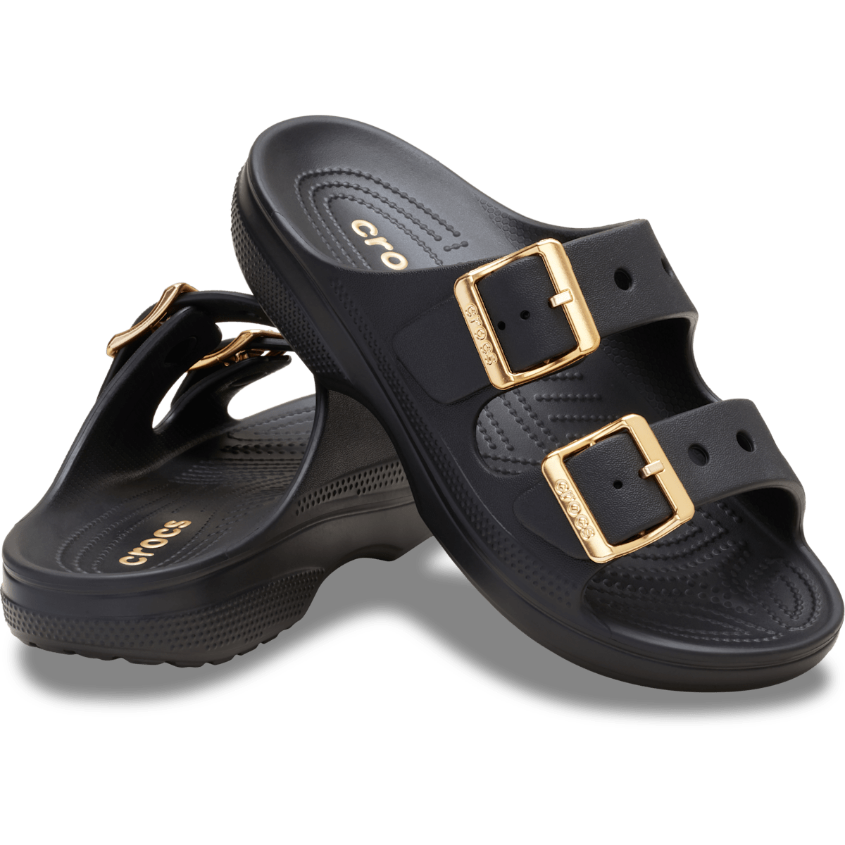 Saturday Metallic Buckle Sandal - Black