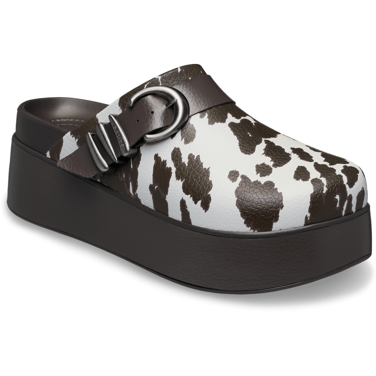 Dylan Platform Animal Buckle Clog - Espresso