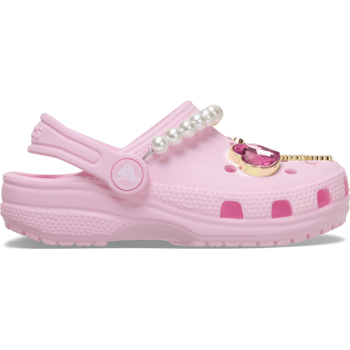 Toddler Classic Pearl Glam Clog - Pink Milk