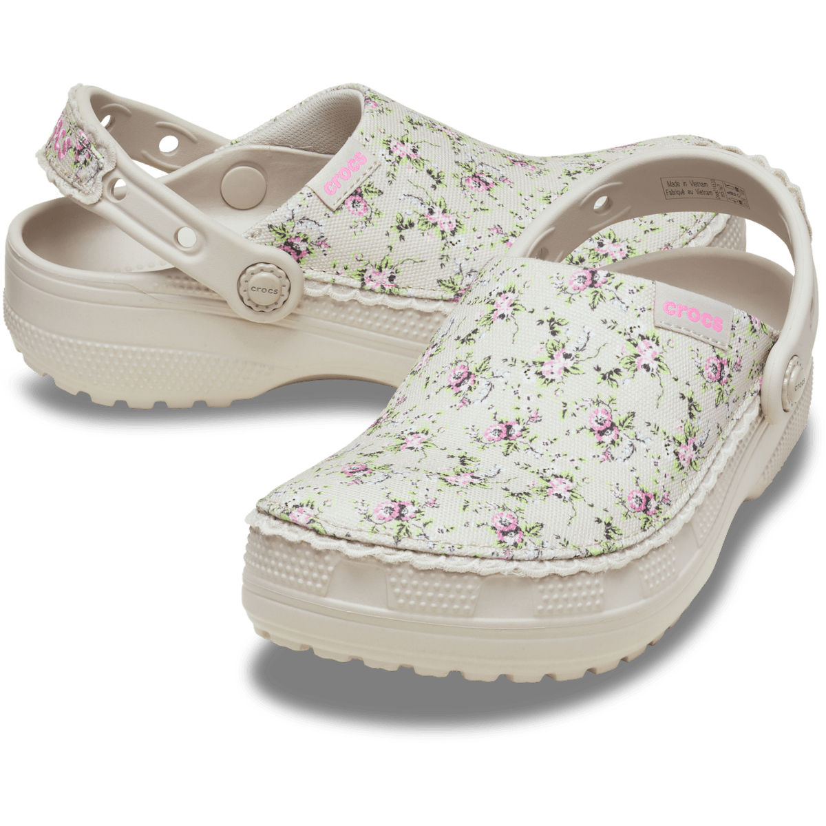 Kids' Crafted Ditsy Floral Clog - Cocoa Crème