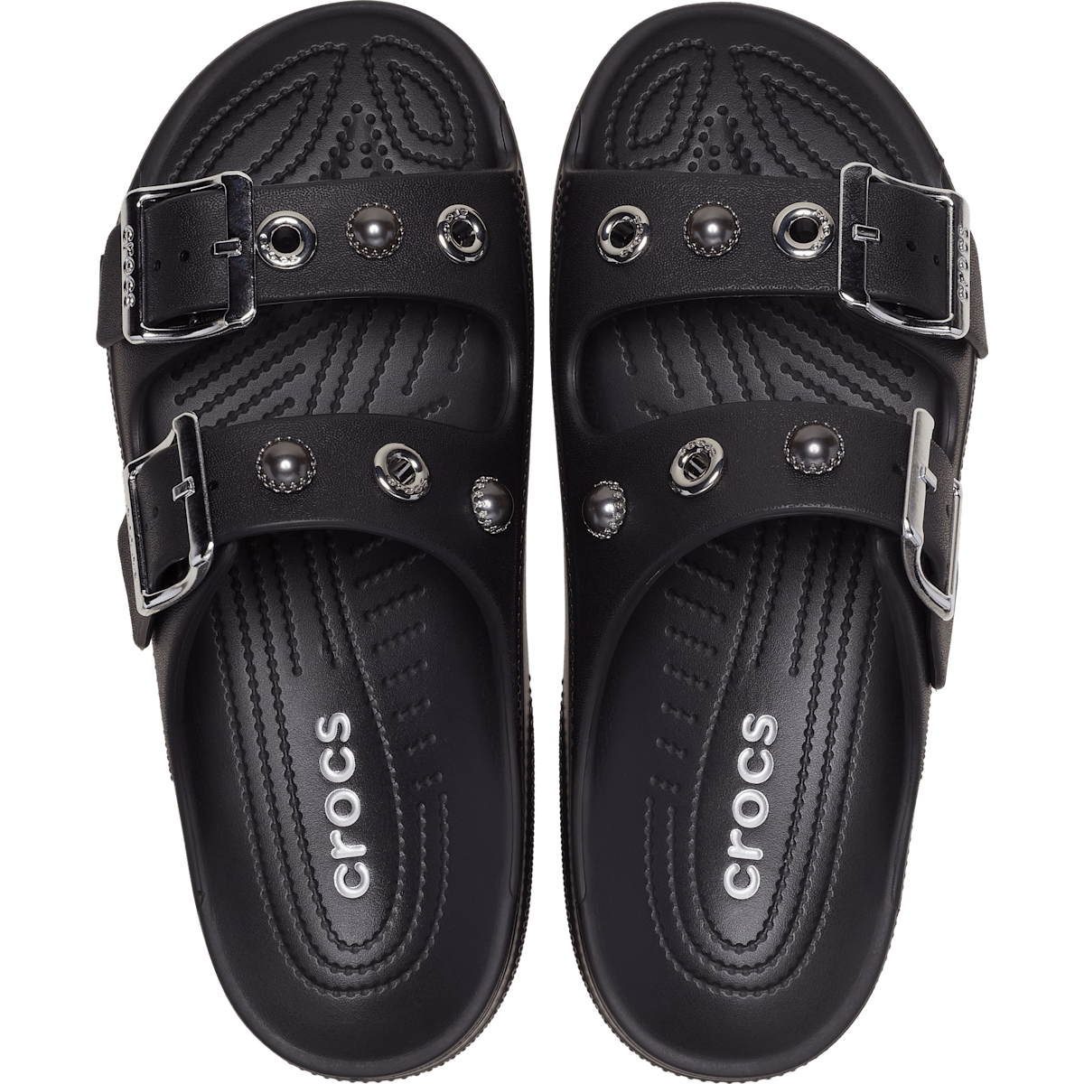 Saturday Embellished Sandal - Black / Silver