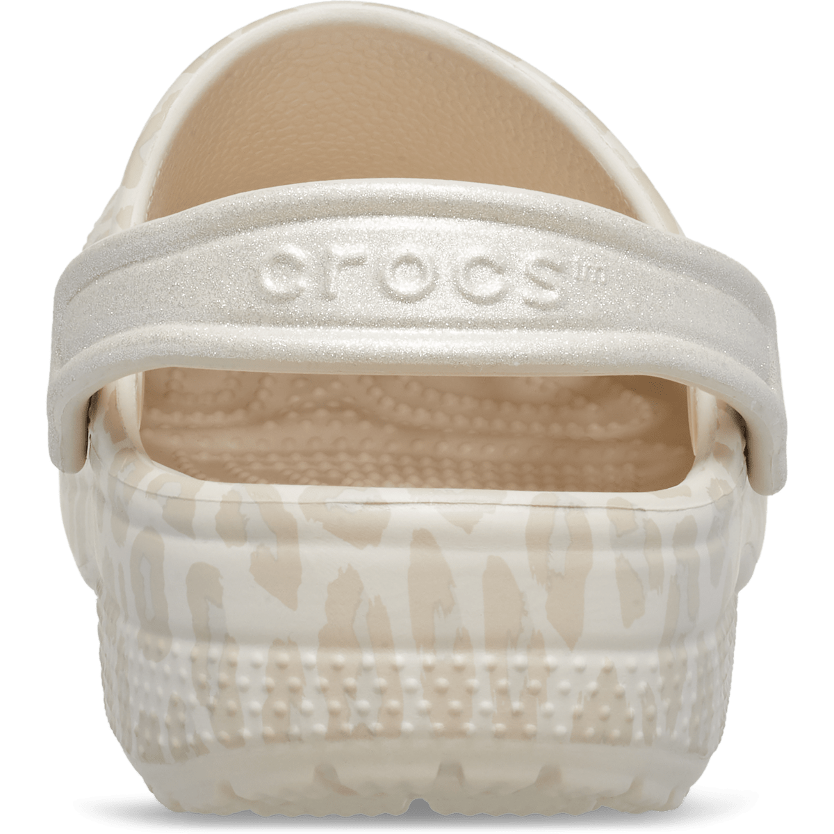 Kids' Classic Animal Glitter Clog - Almond Tint/Leopard