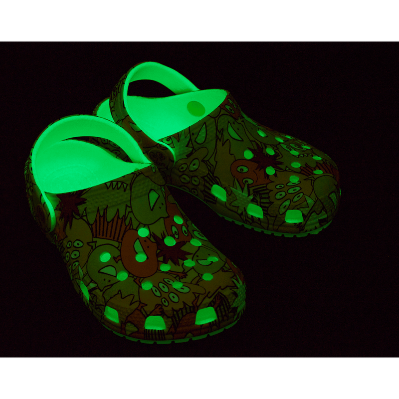 Toddler Classic Glow Monster Camo Clog - Glow Light