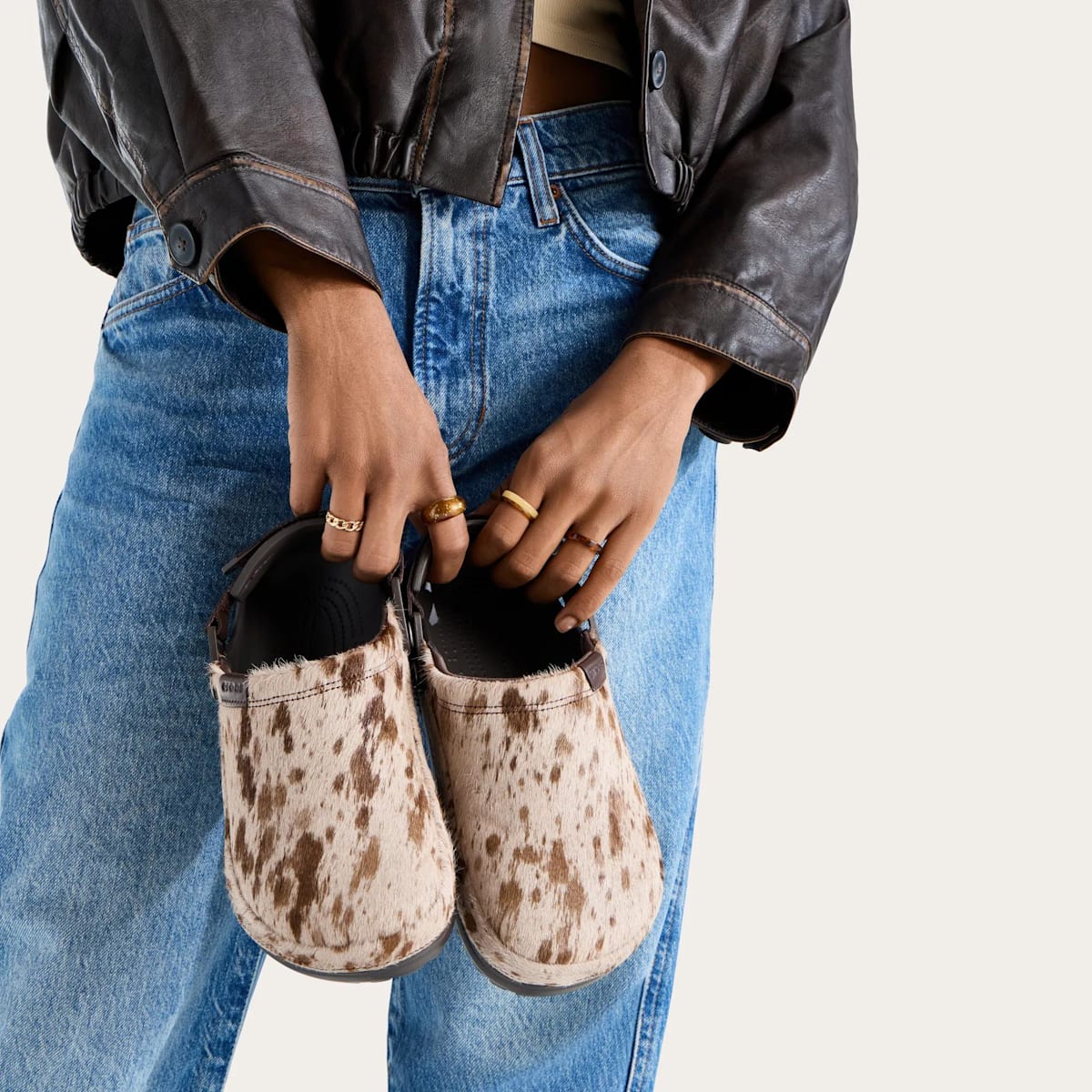 Crafted Pony Hair Clog - Espresso