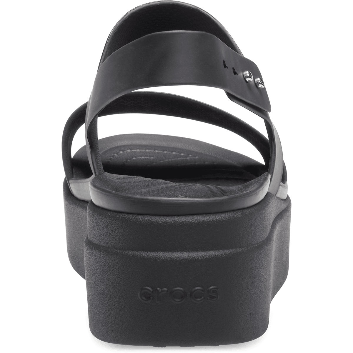 Brooklyn Low Wedge Sandal - Black / Black